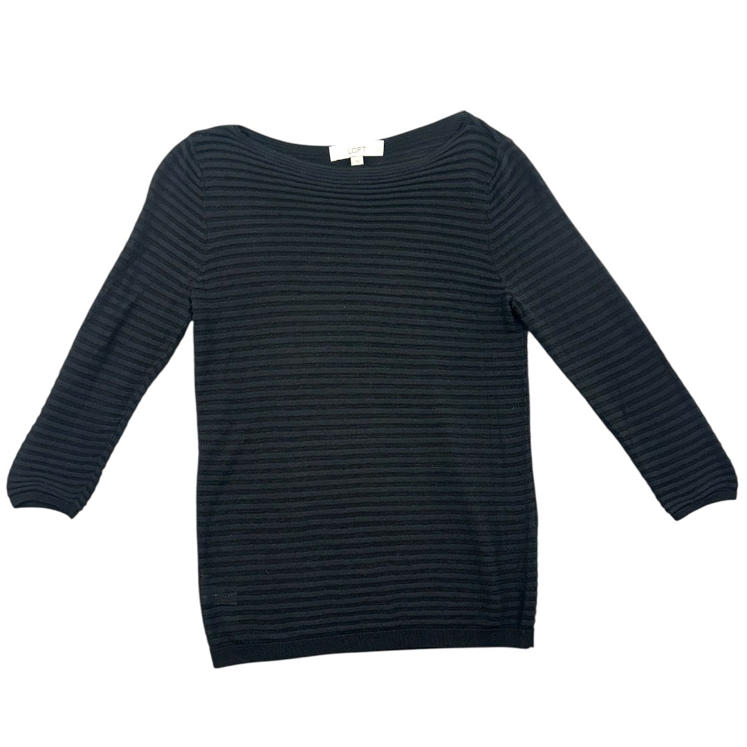 LOFT Striped Boat Neck Shirt