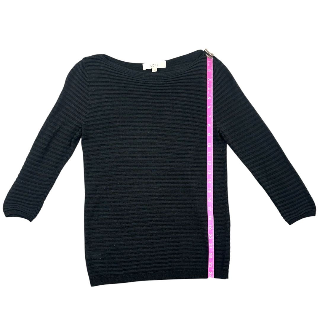 LOFT Striped Boat Neck Shirt