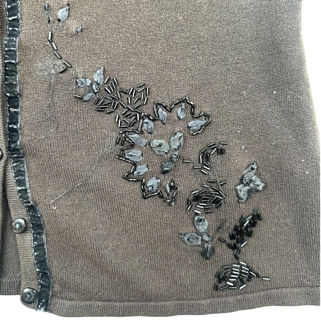 Covington Sequin and Bead Embellished Cardigan