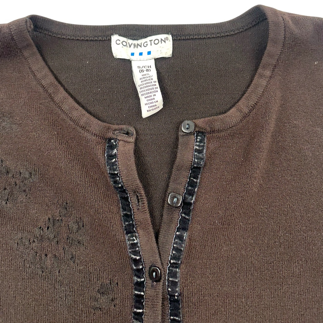 Covington Sequin and Bead Embellished Cardigan