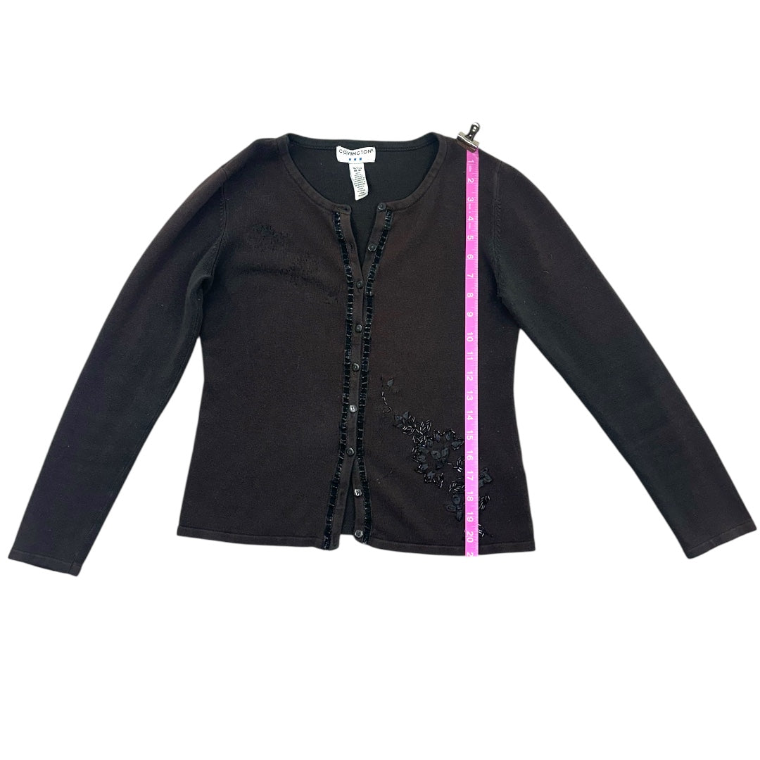 Covington Sequin and Bead Embellished Cardigan