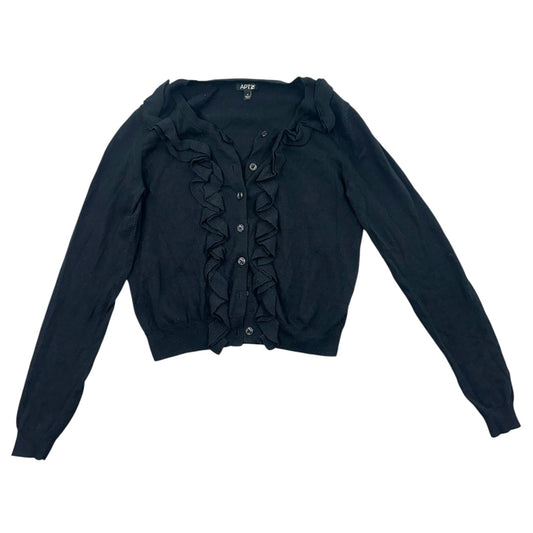 Apt. 9 Ruffled Front Cardigan