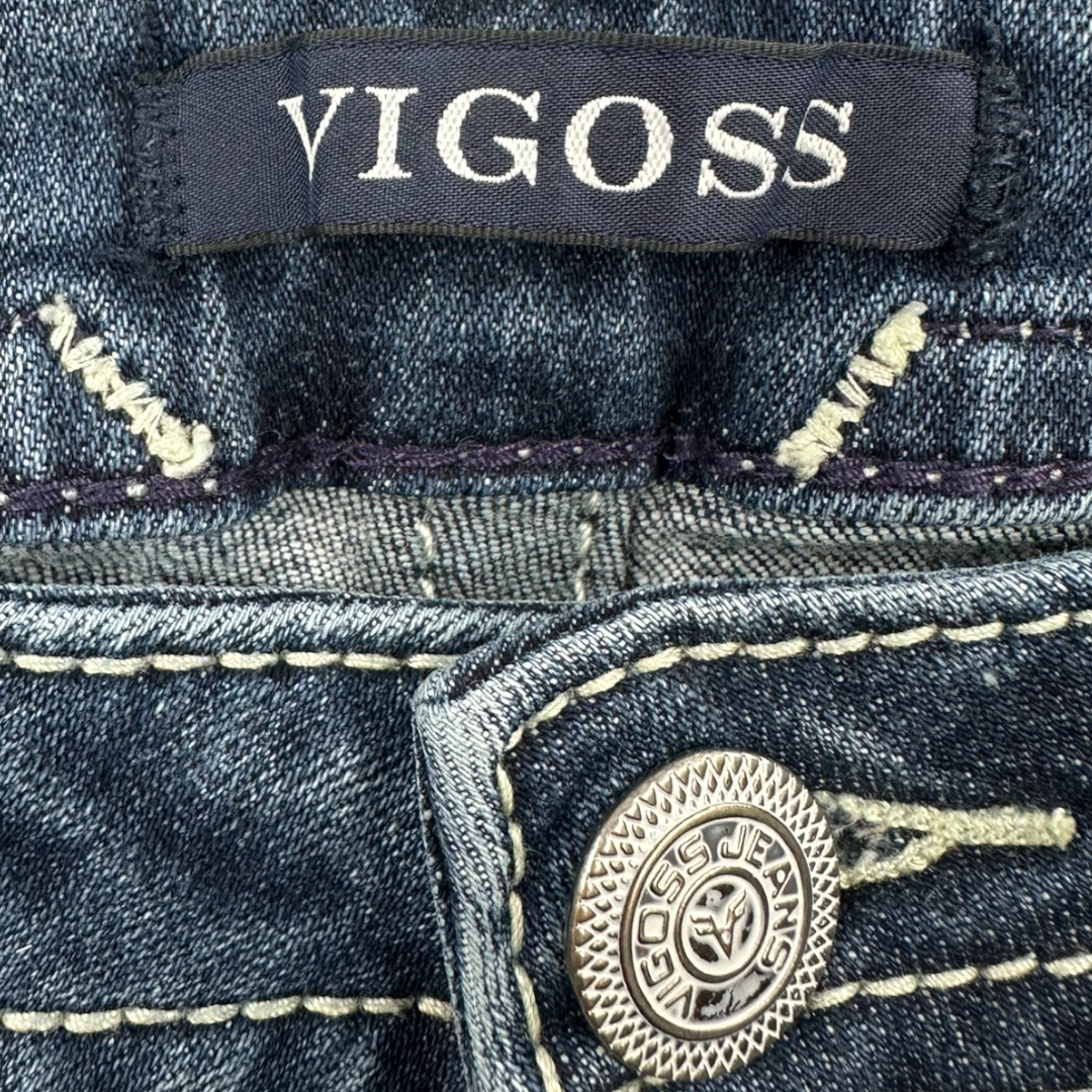VIGOSS Embellished Bootcut Denim Jeans
