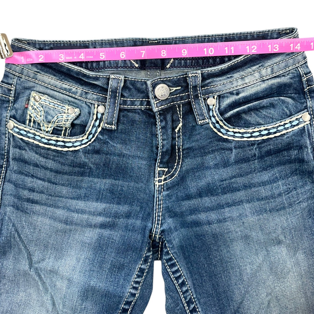 VIGOSS Embellished Bootcut Denim Jeans