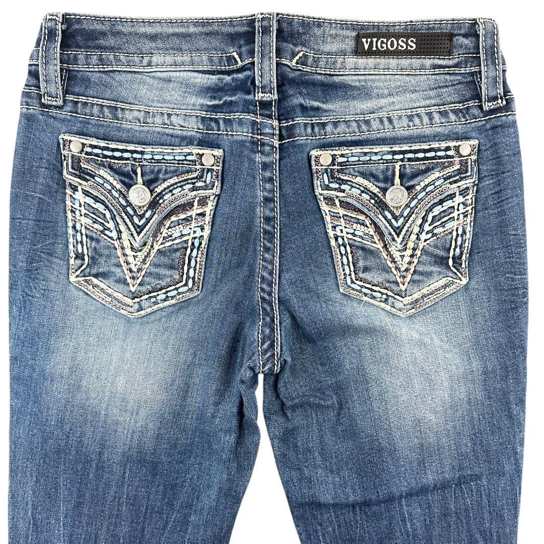 VIGOSS Embellished Bootcut Denim Jeans