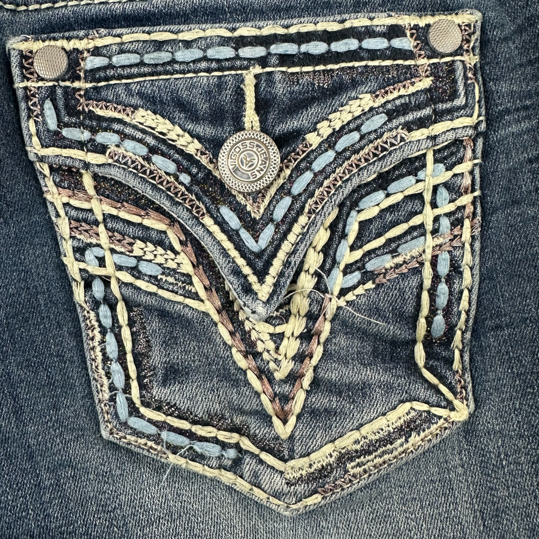 VIGOSS Embellished Bootcut Denim Jeans