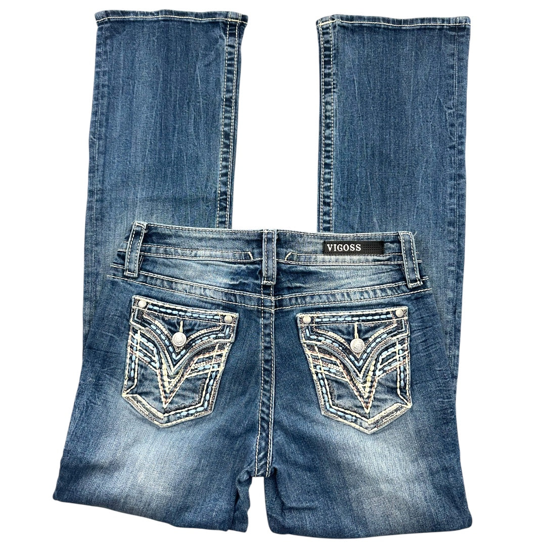 VIGOSS Embellished Bootcut Denim Jeans