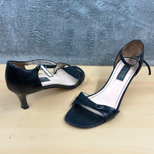 Classiques Entier Black Strappy Kitten Heel