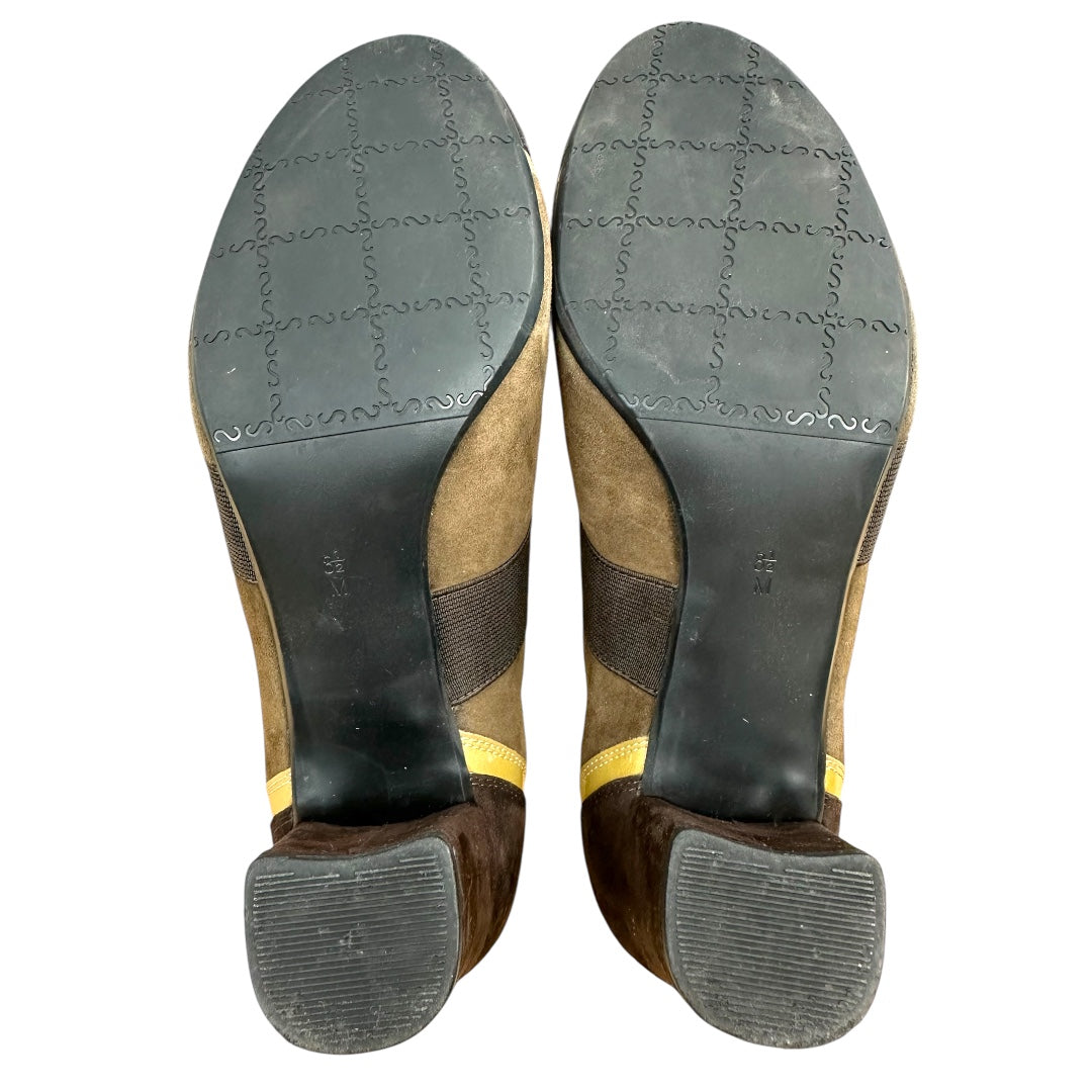 Vaneli Tri Color Suede Booties
