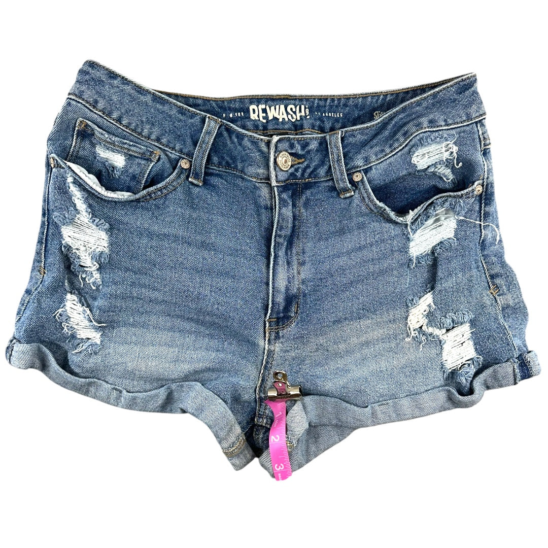 Rewash Los Angeles Distressed Denim Shorts