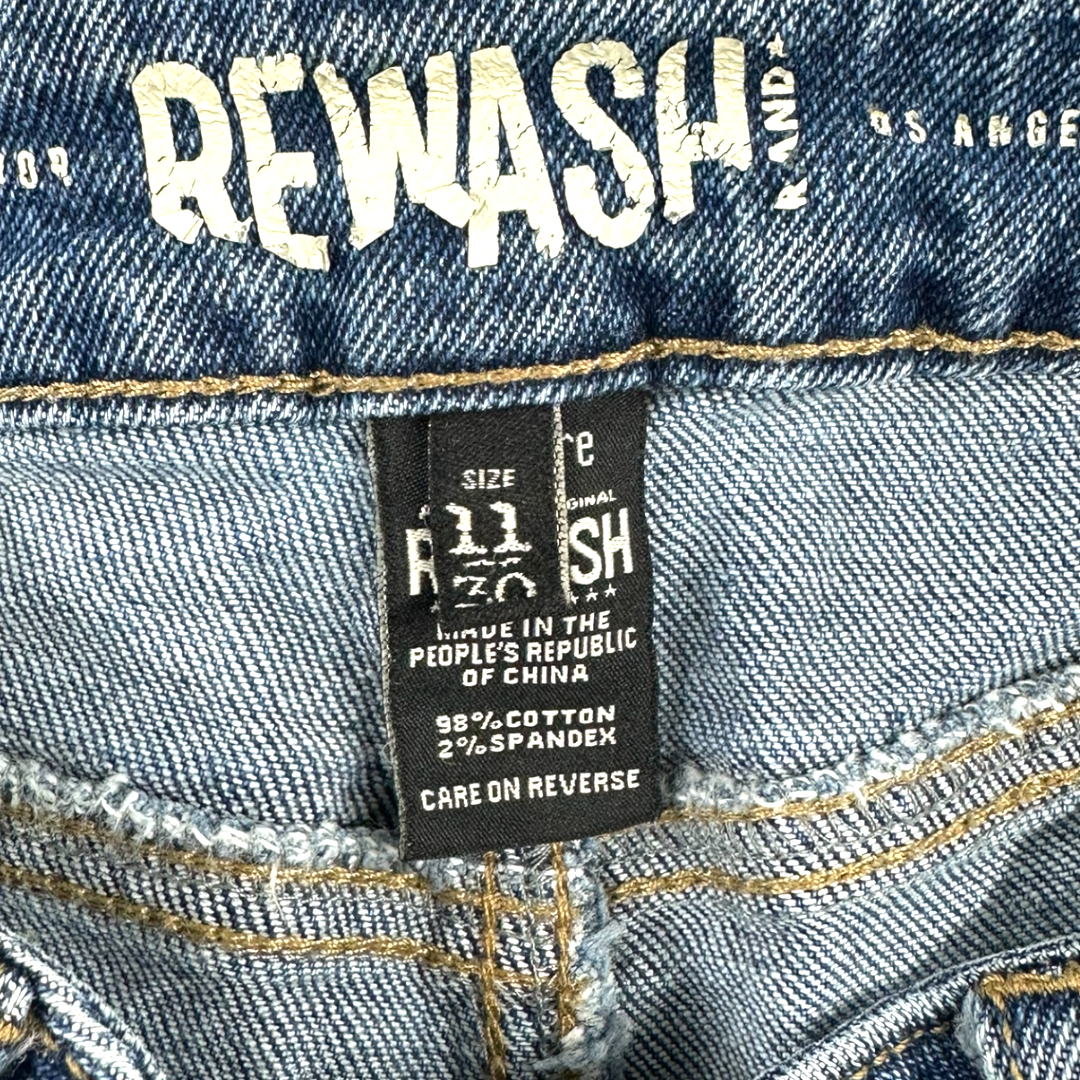 Rewash Los Angeles Distressed Denim Shorts