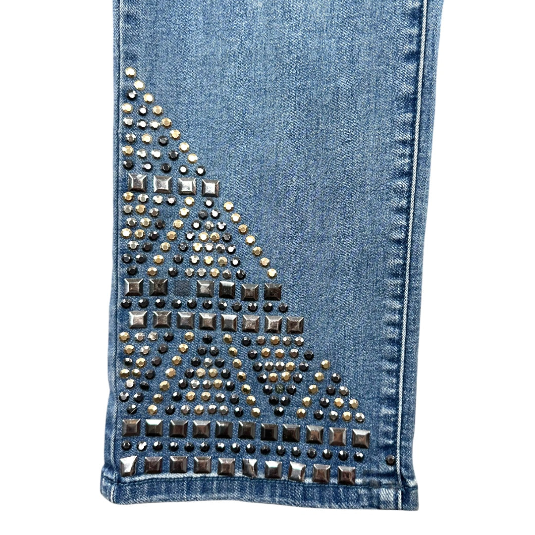 DG2 by Diane Gilman New Classic Stretch Stud Embellished Bootcut Jeans