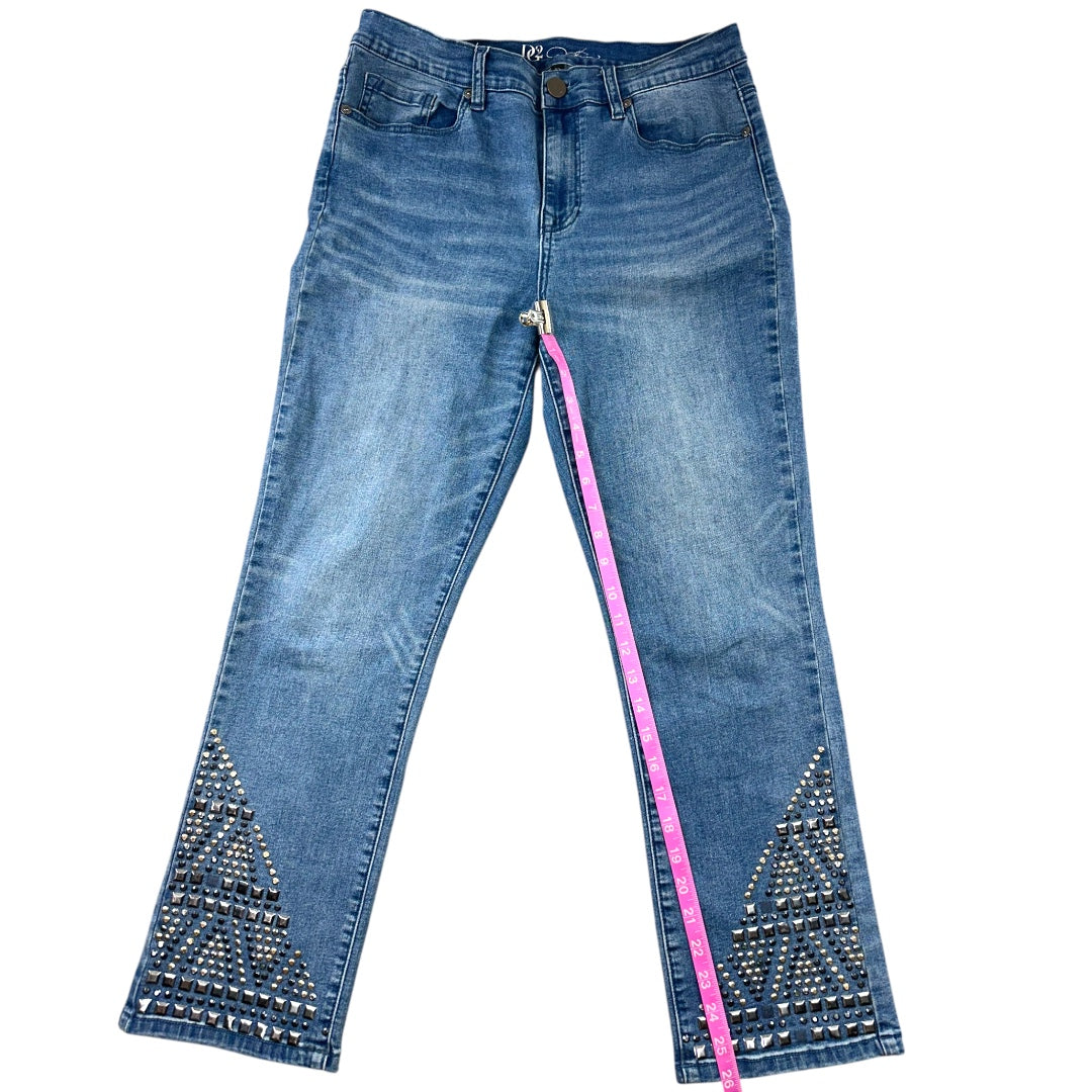 DG2 by Diane Gilman New Classic Stretch Stud Embellished Bootcut Jeans