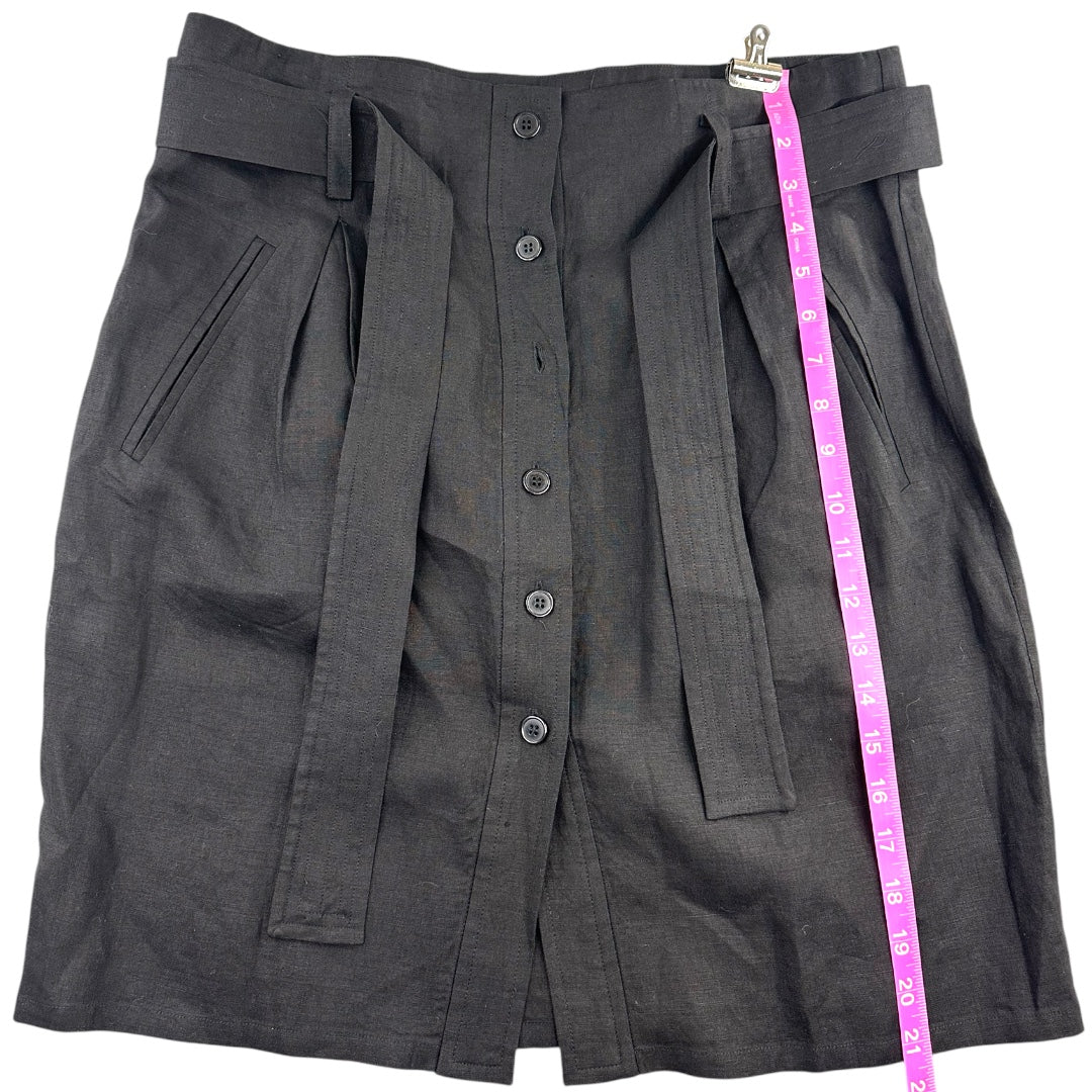 DKNY Linen High Waisted Skirt