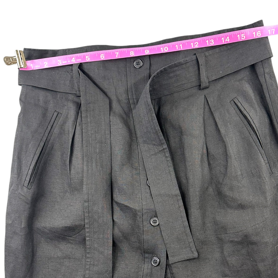 DKNY Linen High Waisted Skirt
