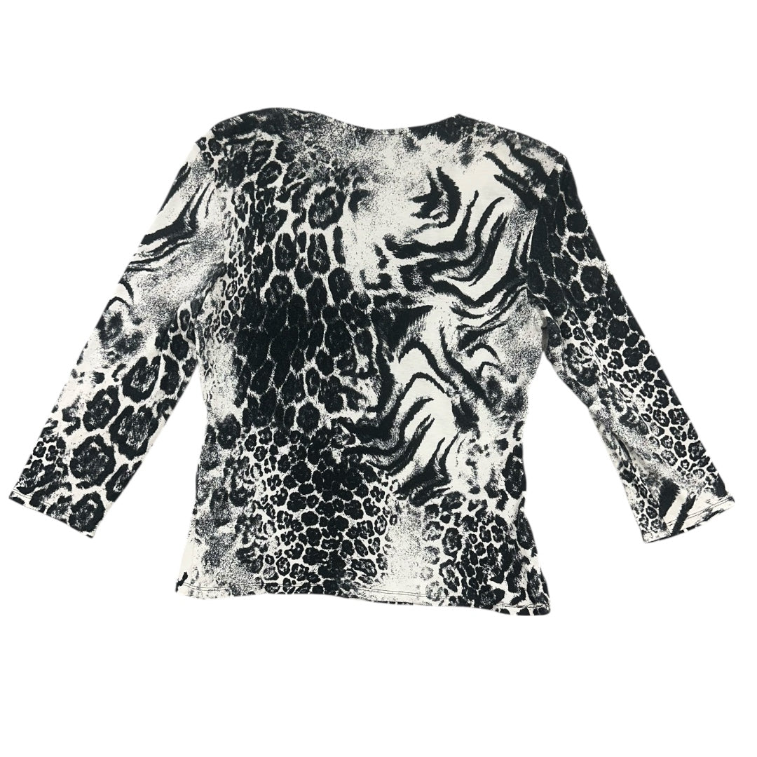 Vintage Cache Animal Print V Neck
