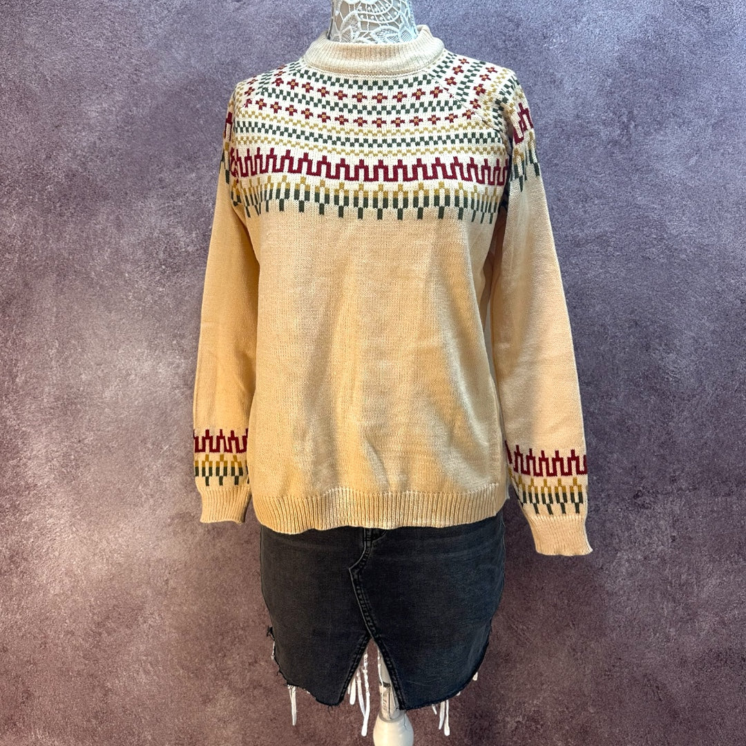 Nordic Style Long Sleeve Crew Neck