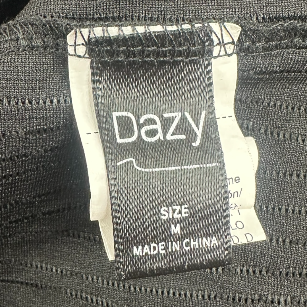 DAZY Stand Neck Solid Tank Top