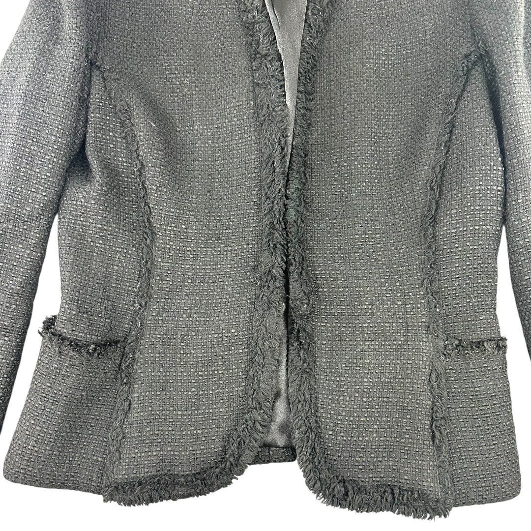 Ann Taylor Black Tweed Blazer Jacket