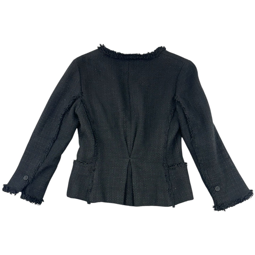 Ann Taylor Black Tweed Blazer Jacket