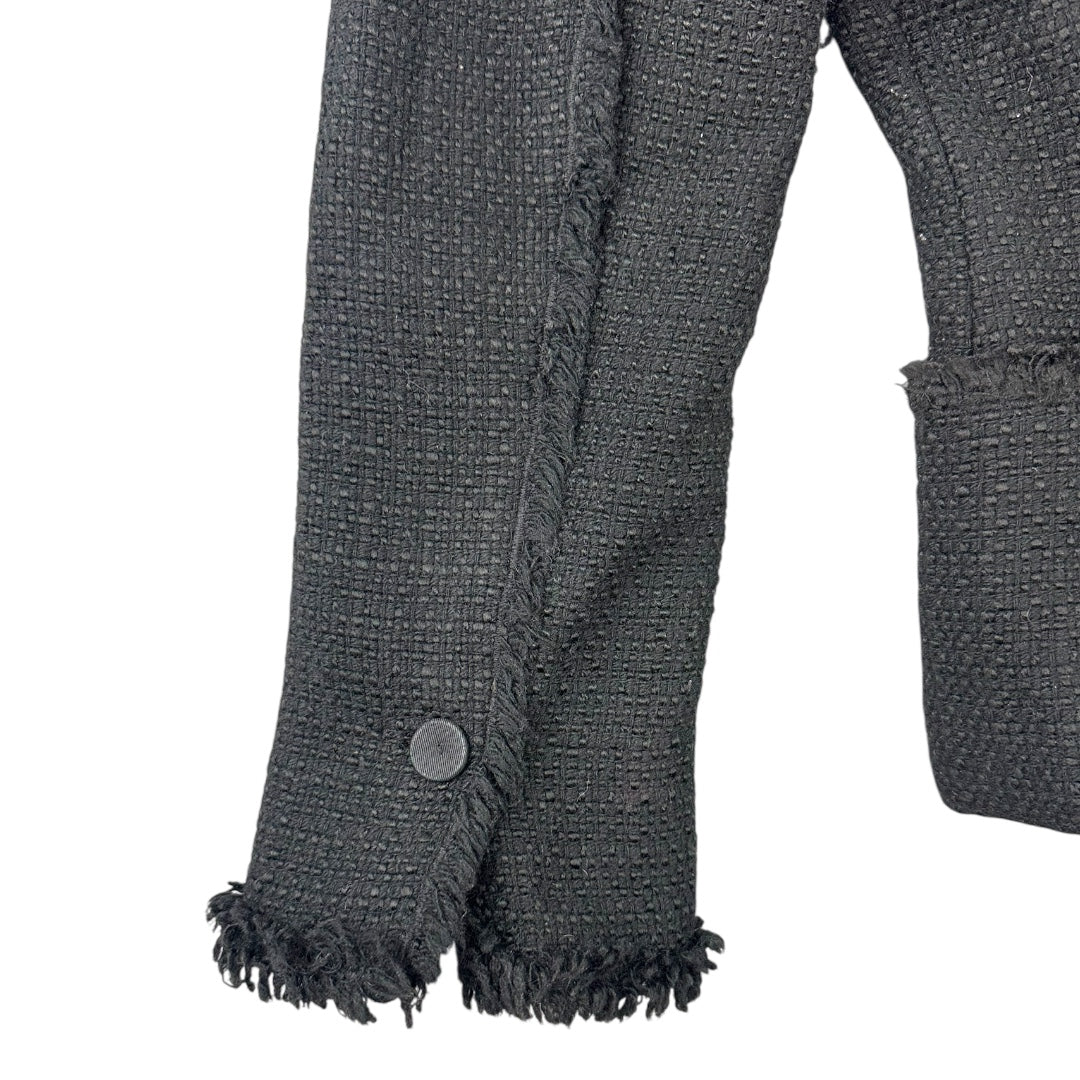 Ann Taylor Black Tweed Blazer Jacket