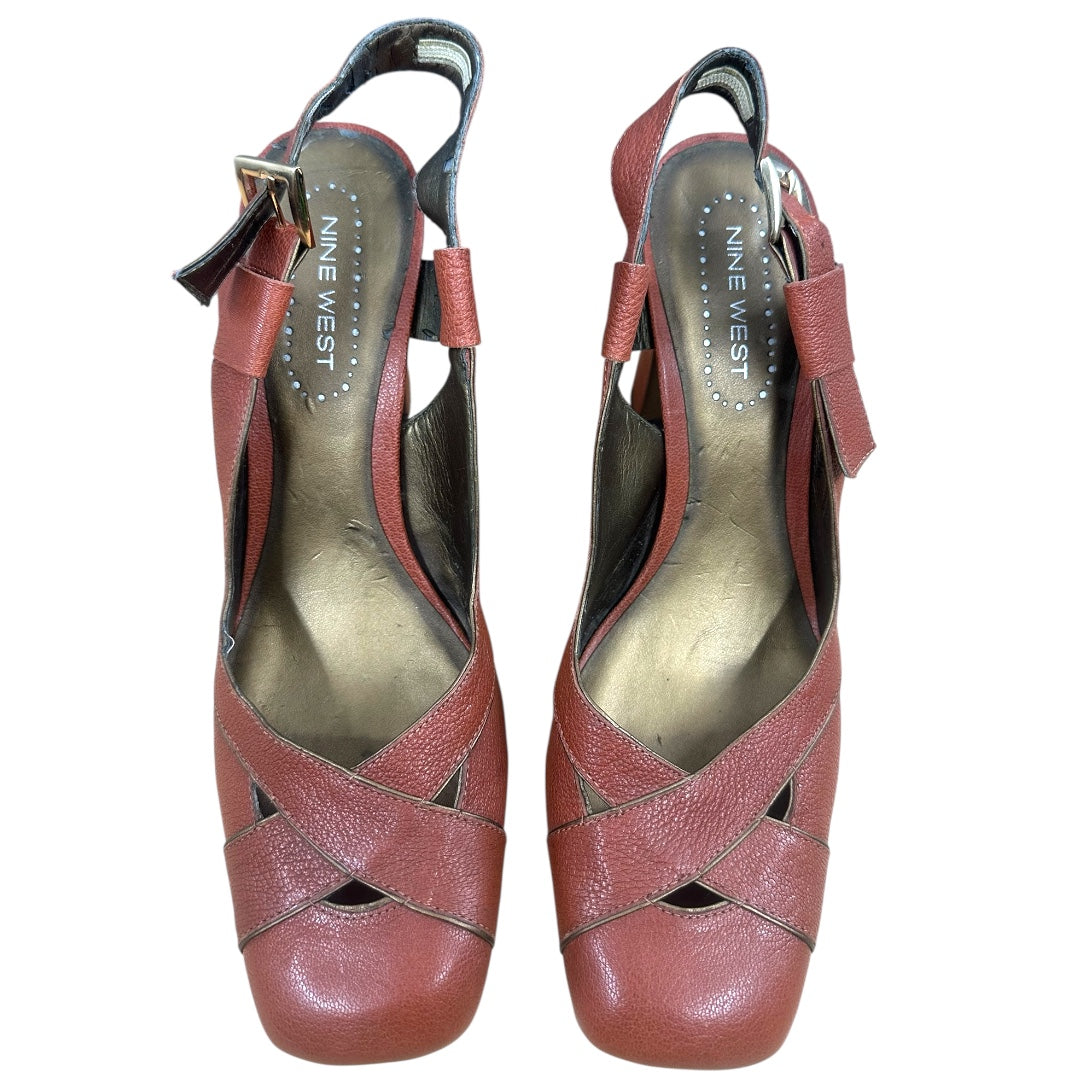 Nine West Leather Slingback Heel