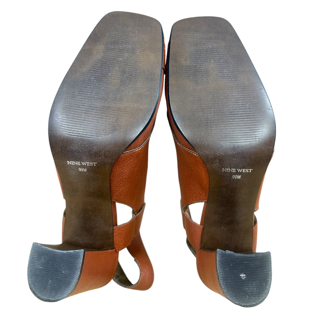 Nine West Leather Slingback Heel