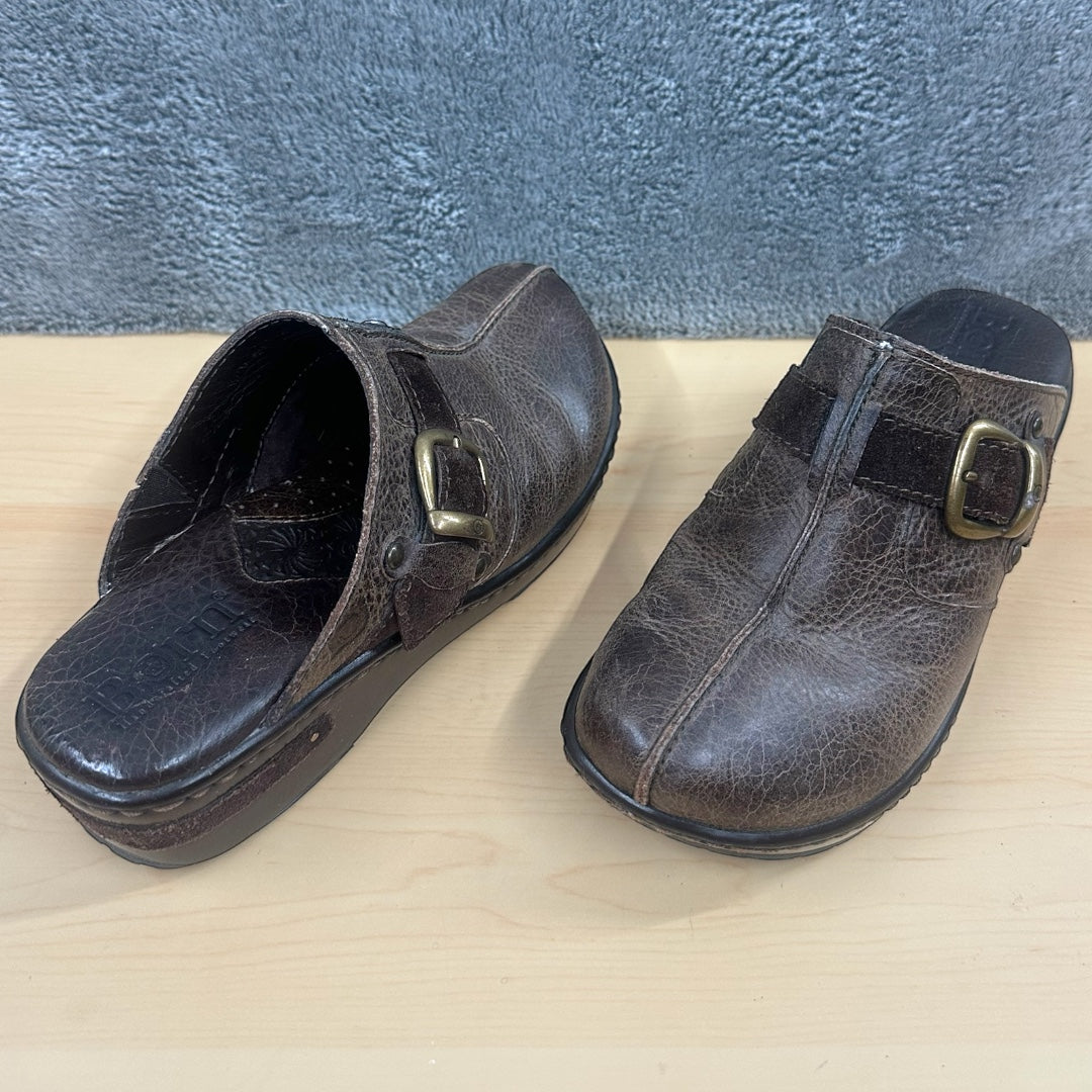 Born Leather Clog Mule Slides