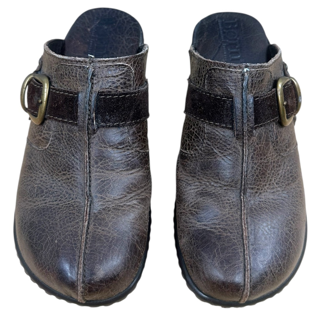Born Leather Clog Mule Slides