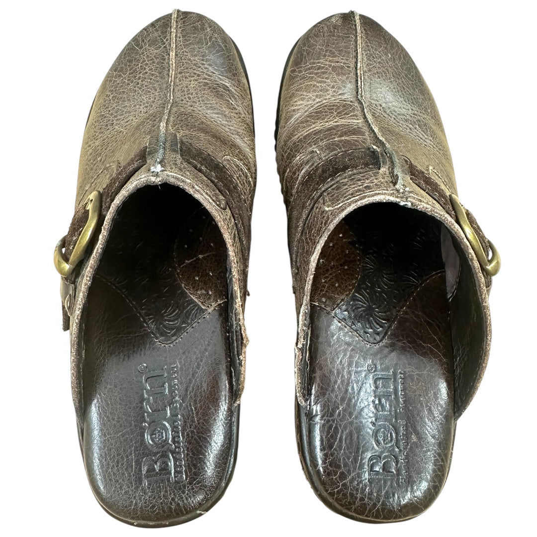 Born Leather Clog Mule Slides