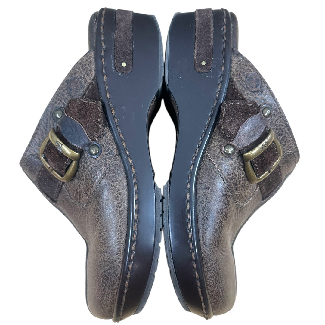 Born Leather Clog Mule Slides