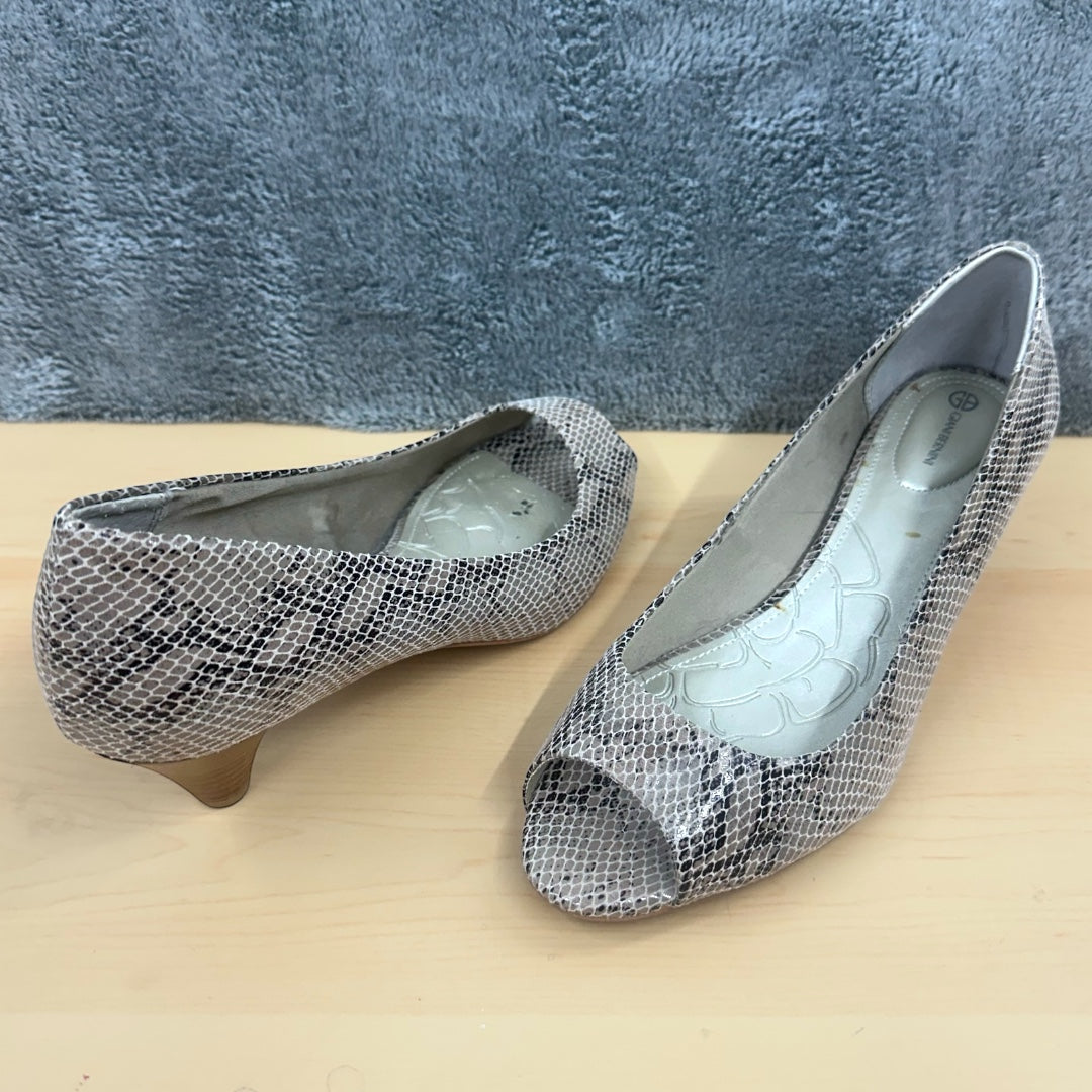Giani Bernini Faux Snakeskin Kitten Heel