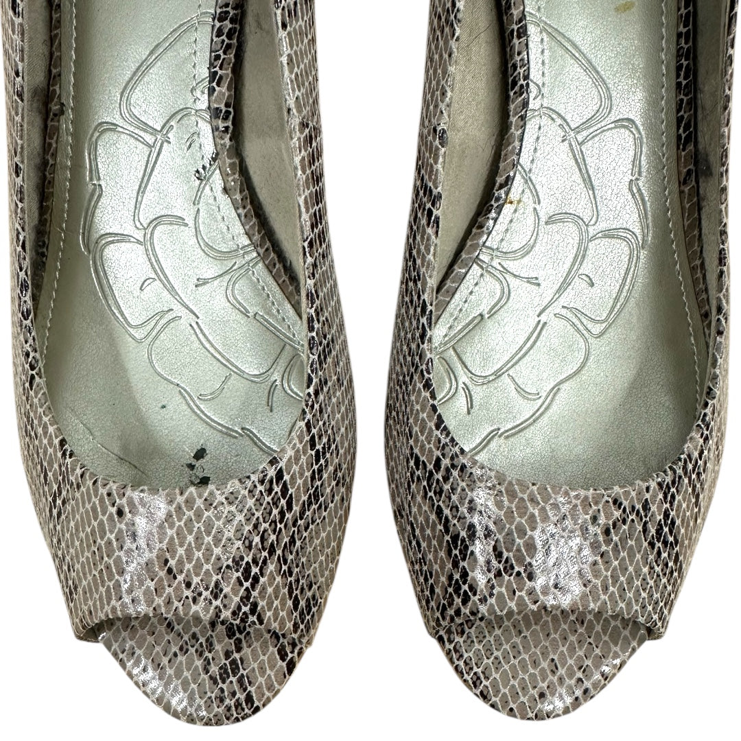 Giani Bernini Faux Snakeskin Kitten Heel