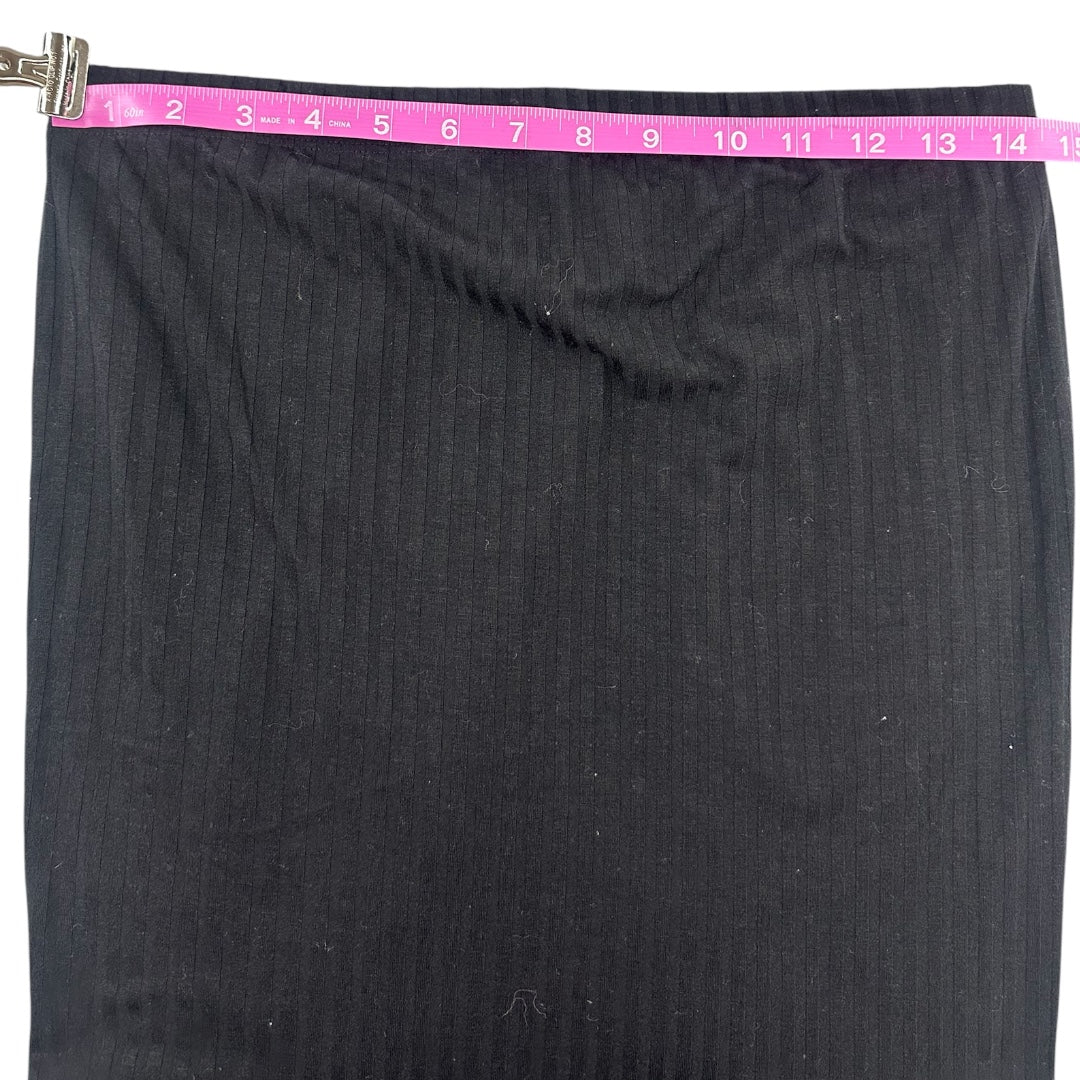 H&M Maternity Black Ribbed Maxi Skirt