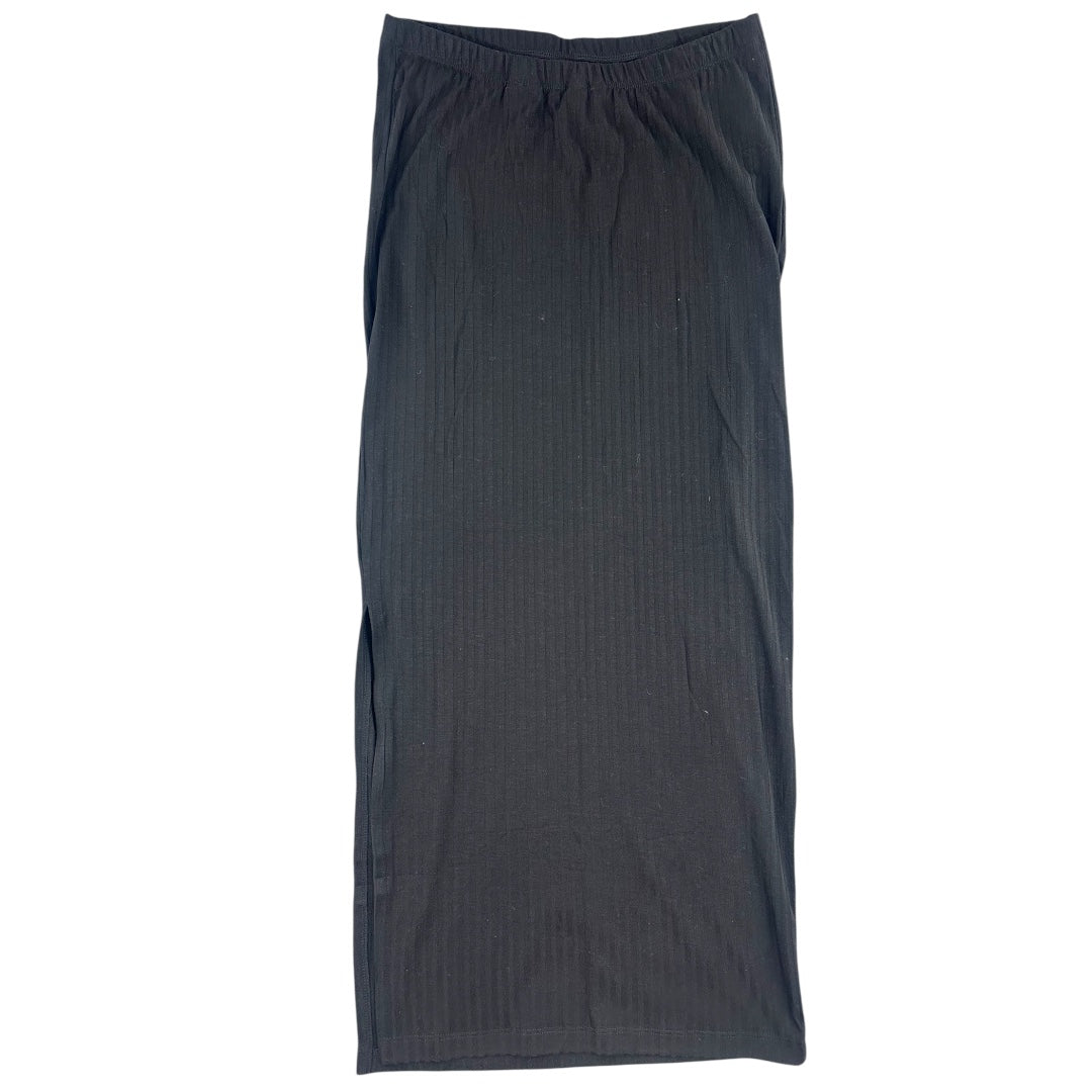 H&M Maternity Black Ribbed Maxi Skirt