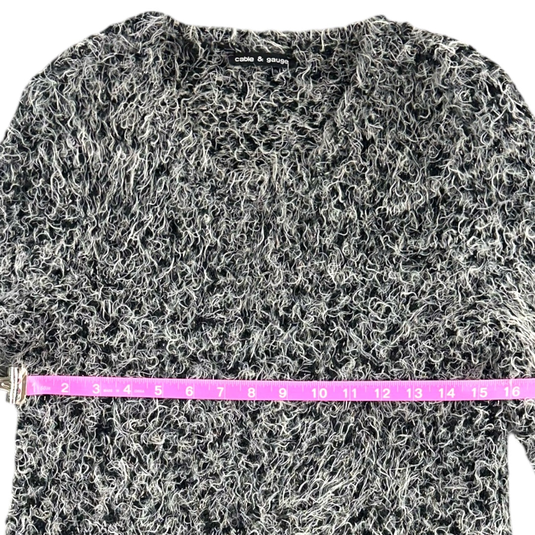 Cable & Gauge Fuzzy Pullover Sweater
