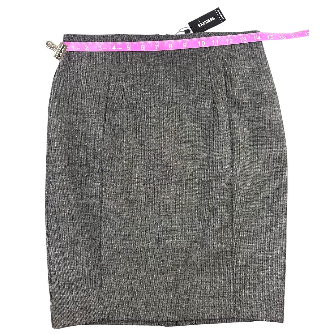 Express Gray Pencil Skirt NWT