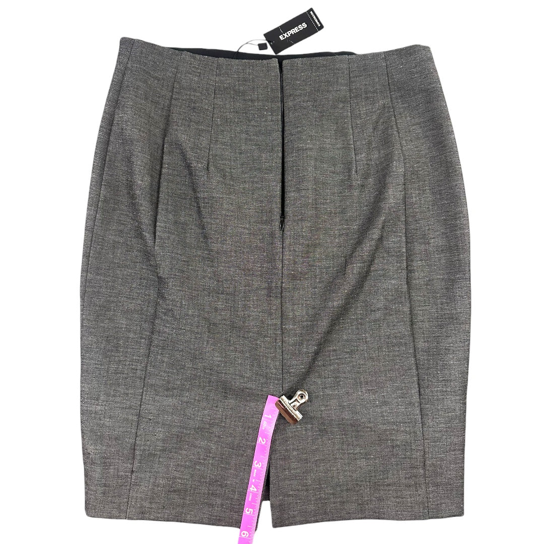 Express Gray Pencil Skirt NWT