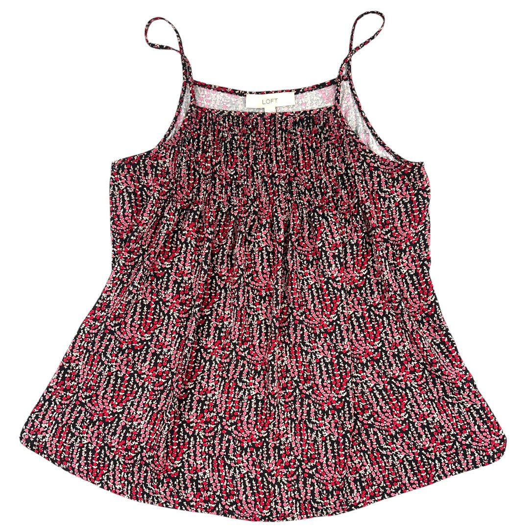 Ann Taylor LOFT Floral Mixed Media Cami Top