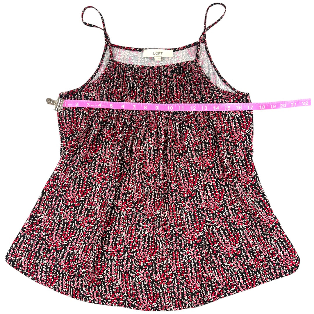 Ann Taylor LOFT Floral Mixed Media Cami Top