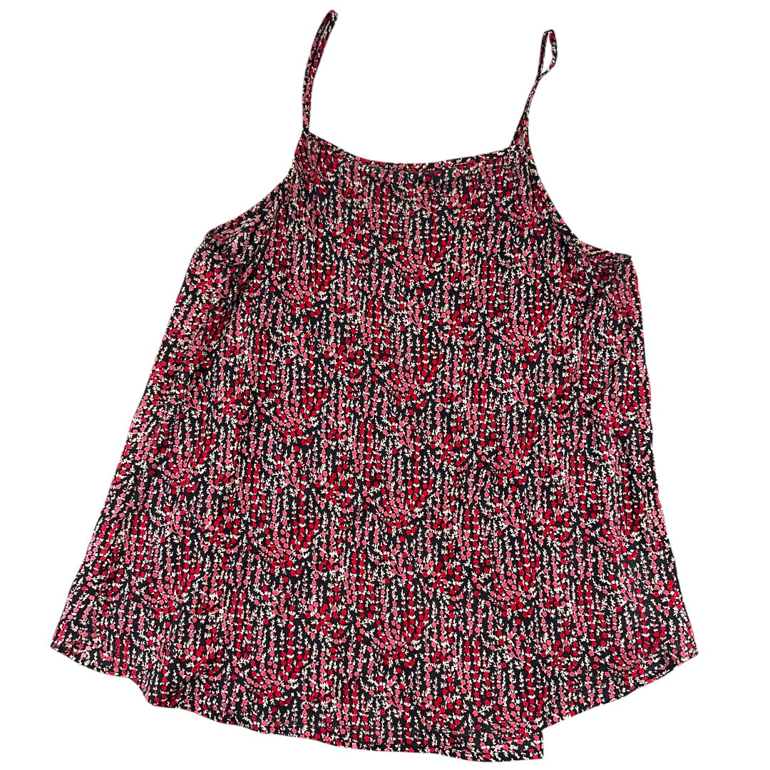Ann Taylor LOFT Floral Mixed Media Cami Top