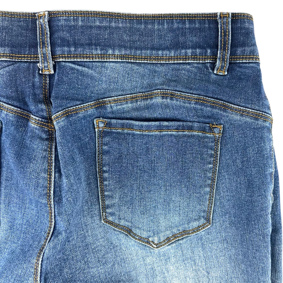 Coco + Carmen Tummy Slimming Stretch Frayed Stripe Skinny Jeans