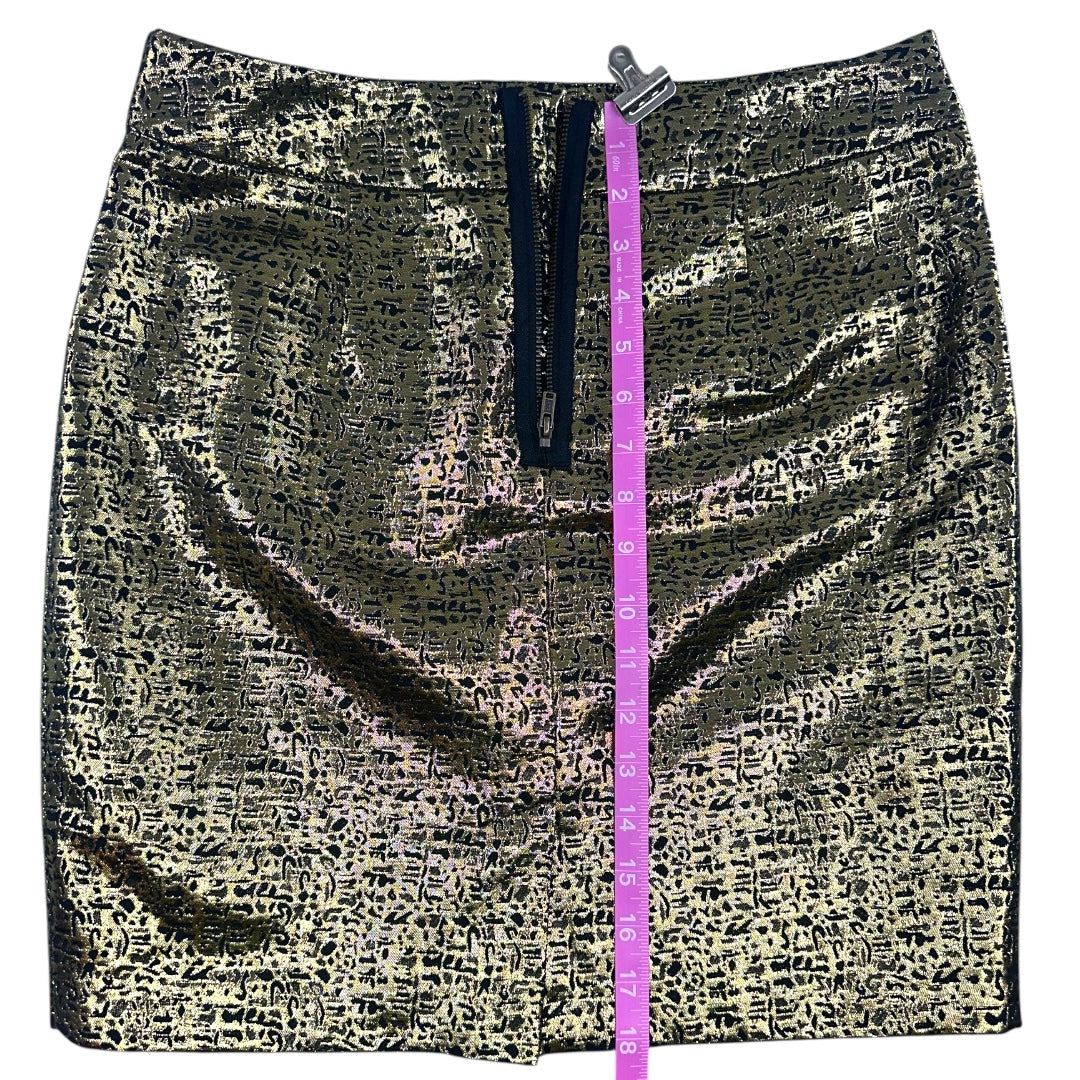 Alyx Gold Metallic Mini Skirt