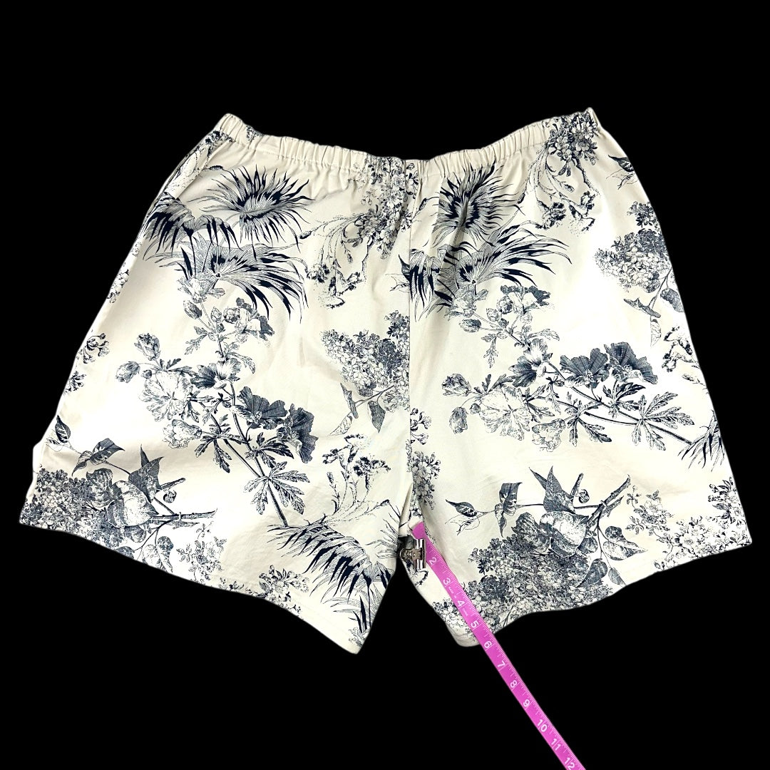 Denim & Co. Toile de Jouy Botanical Print Skort
