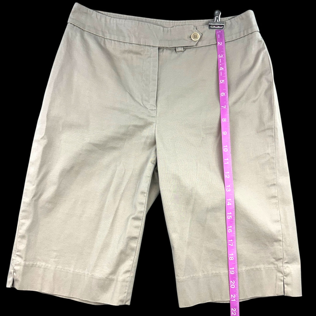Jones New York Stretch Khaki Bermuda Shorts