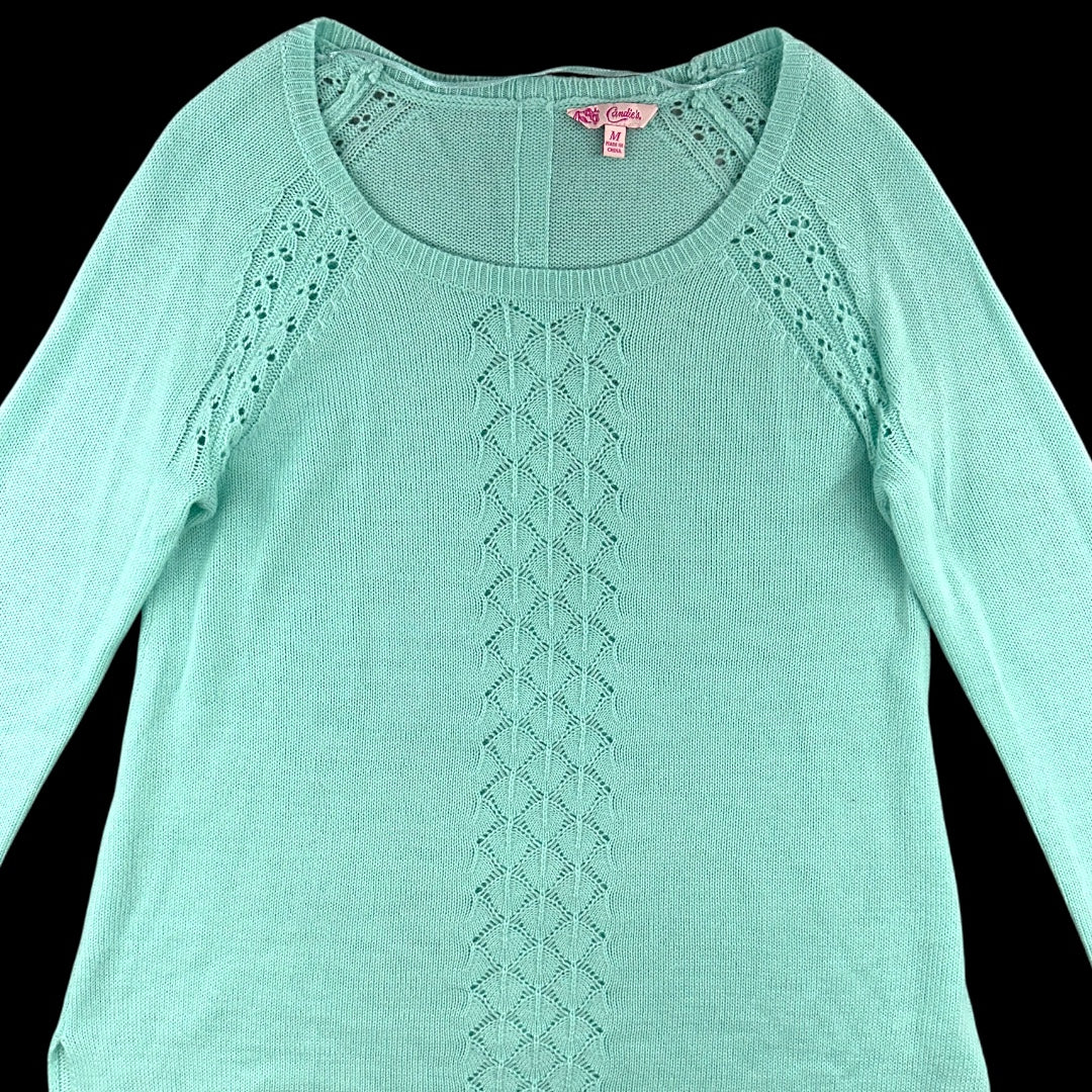 Candie's Mint Green Crewneck Sweater