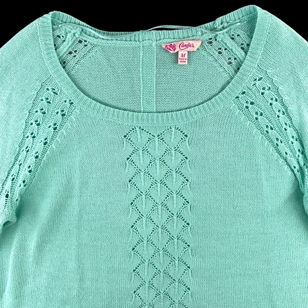 Candie's Mint Green Crewneck Sweater