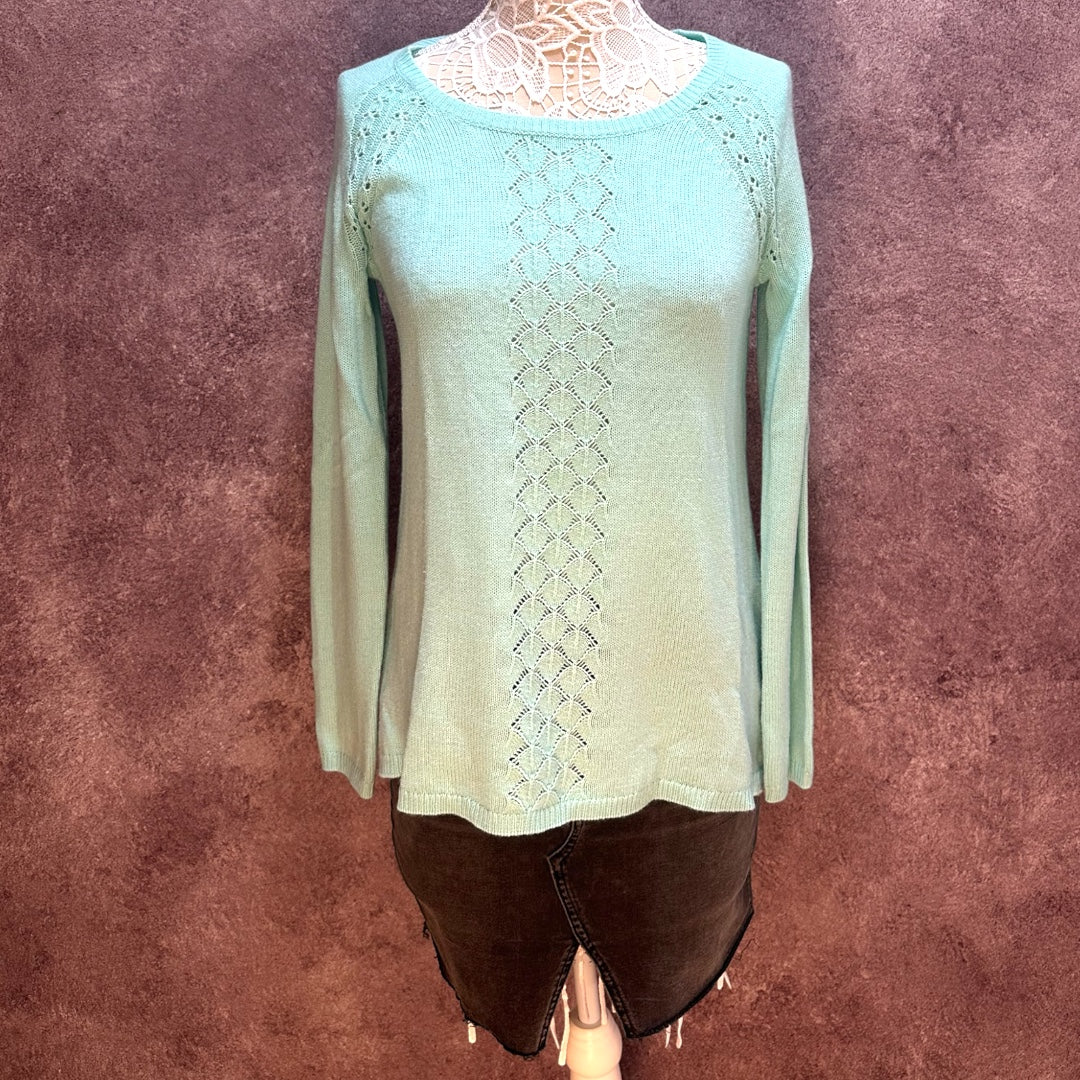Candie's Mint Green Crewneck Sweater
