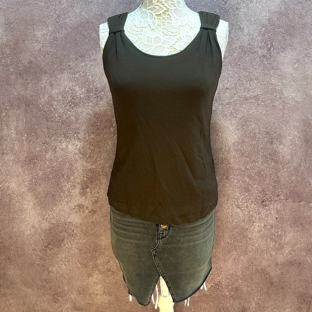 Christopher & Banks Dark Brown Sleeveless Tank Top