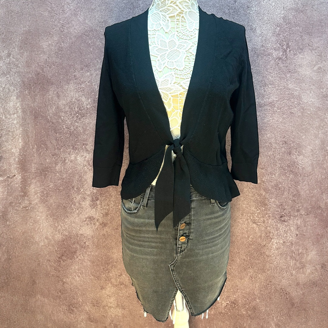 White House Black Market Tie Front Sweater